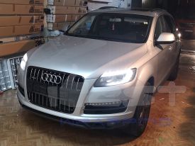 Audi Q7 2013 autófóliázás: Avery blunt military green autó fóliával 05