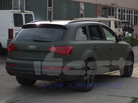 Audi Q7 2013 autófóliázás: Avery blunt military green autó fóliával 07
